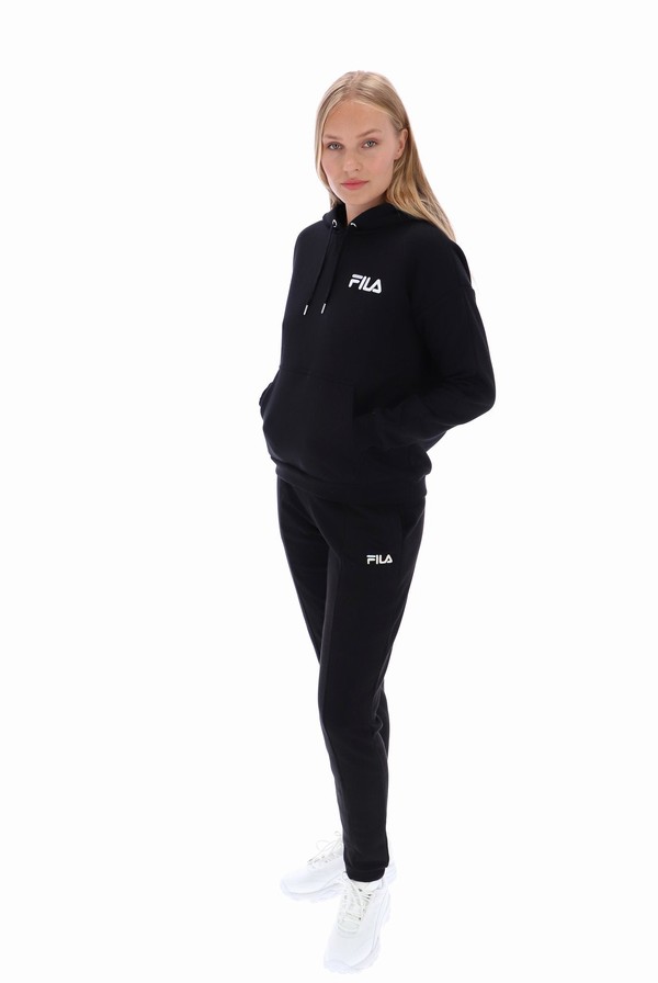 Black Fila Hattie Logo Women Co-ords | 6512PIWGK