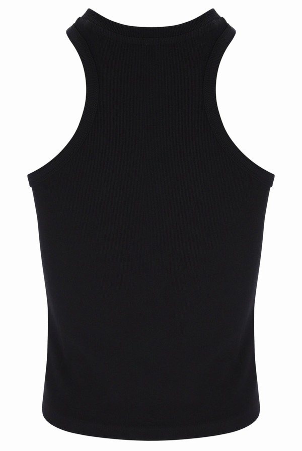 Black Fila Hilde Racer Cropped Women Vest | 6539BMCVA