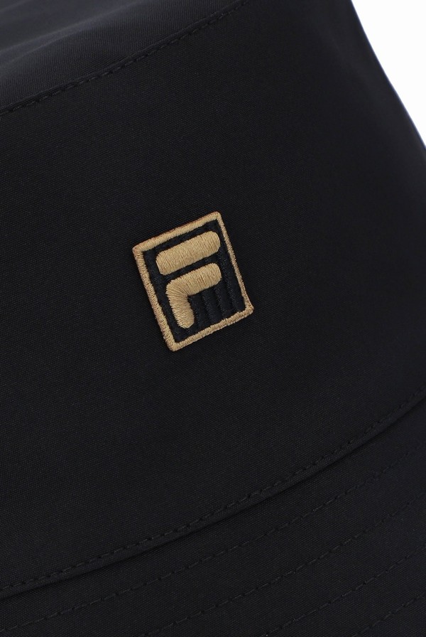 Black Fila Hoax Reversable Bucket Men Hats | 5317EGPUV