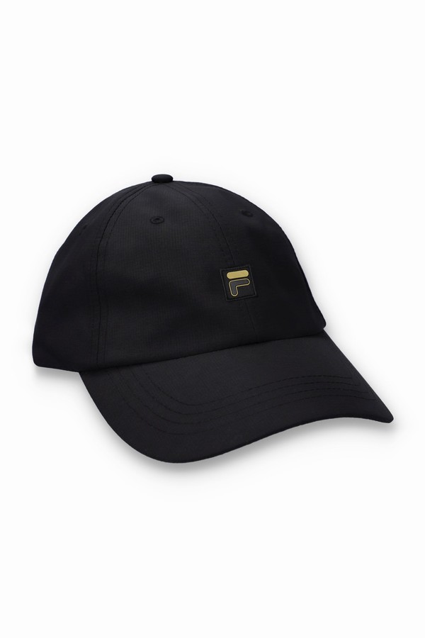 Black Fila Hylo Baseball Men Caps | 7568BVULN