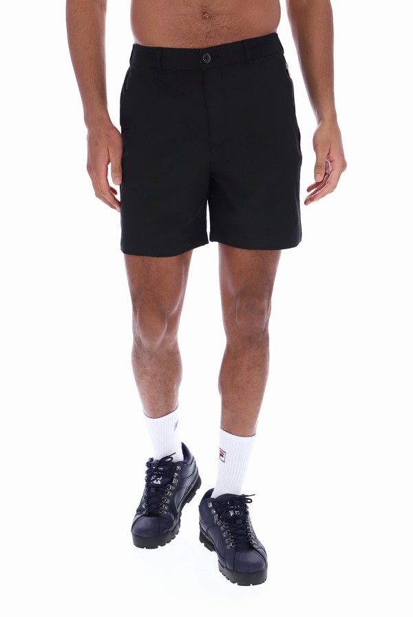 Black Fila Joshua Smart Golf Men Shorts | 5194DVFUR