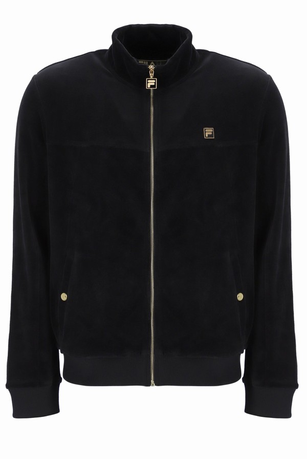 Black Fila Killian Archive Influence Men Track Top | 3207UZYGI