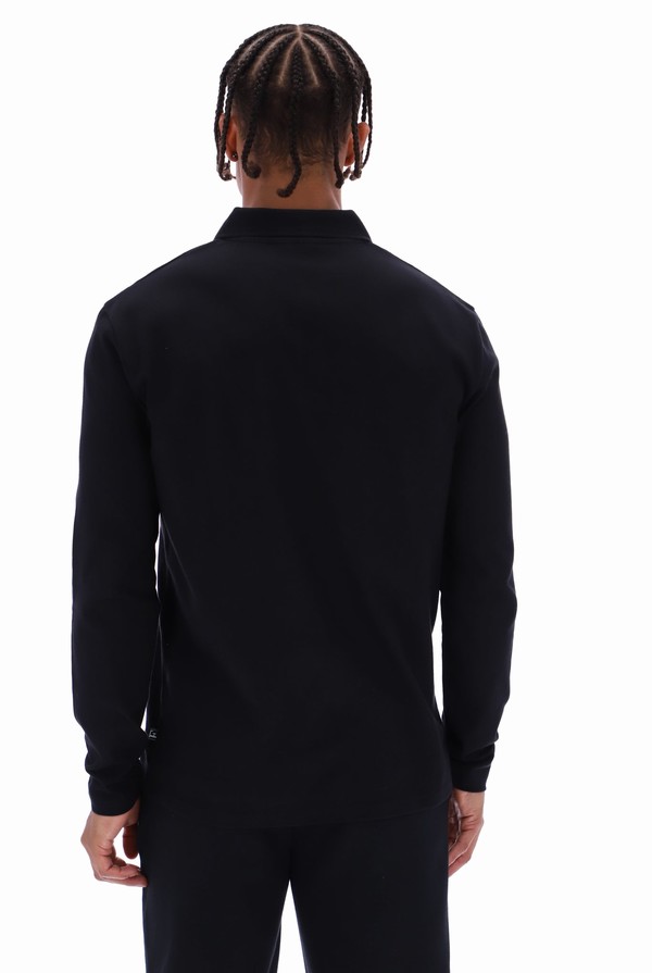 Black Fila Kit Long Sleeved Men Sweatshirts | 1538WZSIX