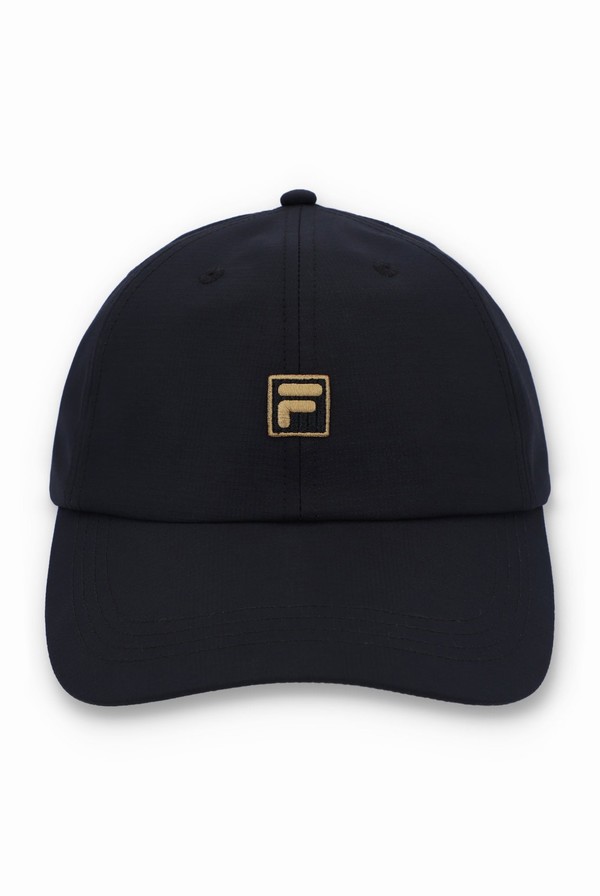 Black Fila Kylo Classic 6 Panel Men Caps | 1264NJVXB