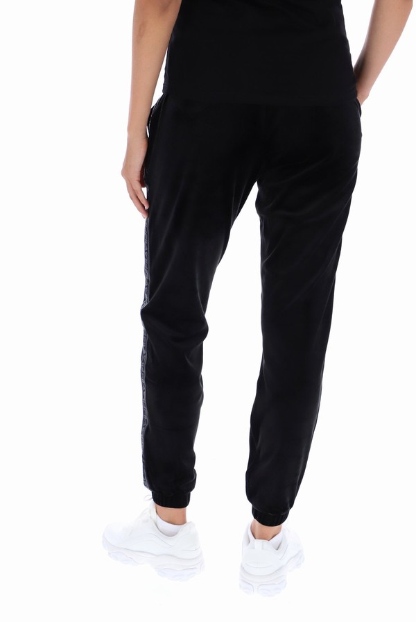 Black Fila Lacey Side Tape Women Jogger | 0275VOREN