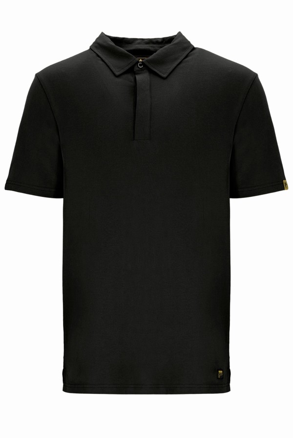 Black Fila Lippi Minimal Men Polo Shirts | 3197IGJXA