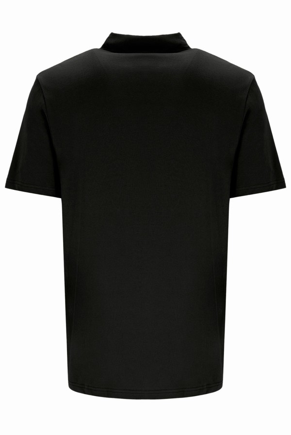 Black Fila Lippi Minimal Men Polo Shirts | 3197IGJXA