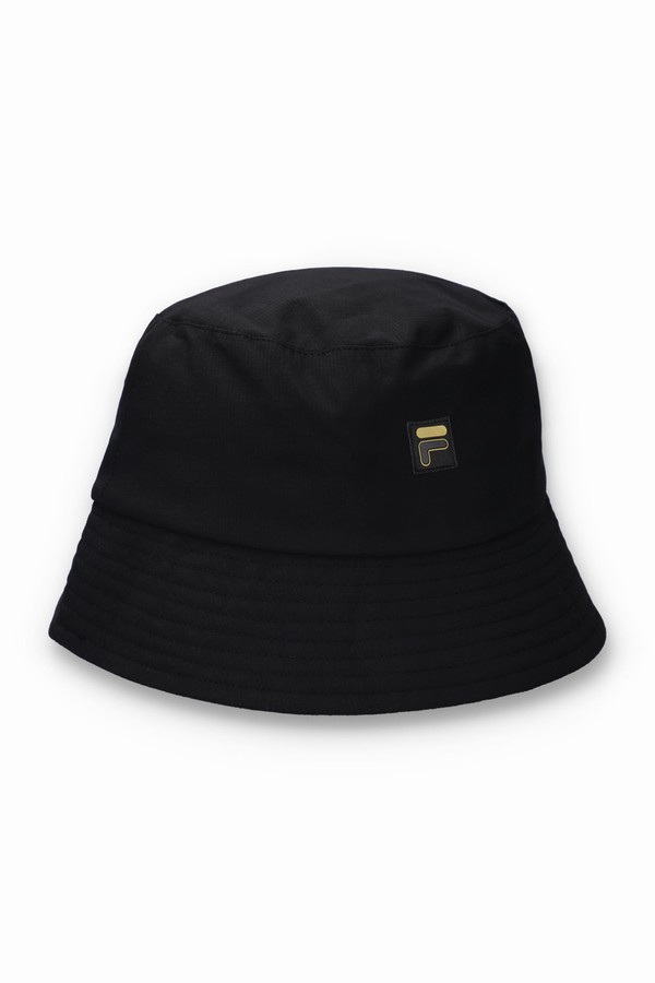 Black Fila Oath Premium Bucket Men Hats | 2753OLXQR