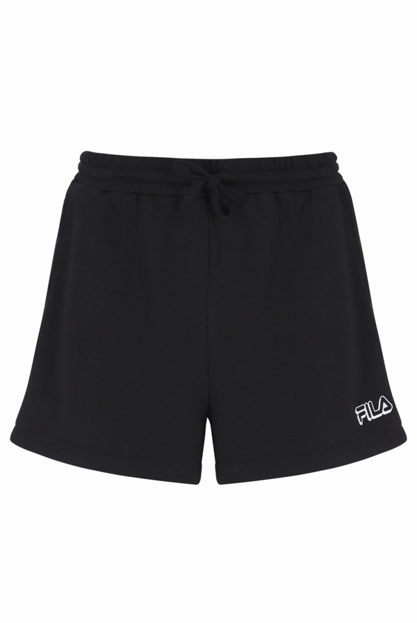 Black Fila Piera Relaxed Fit Women Shorts | 7459LTEHI