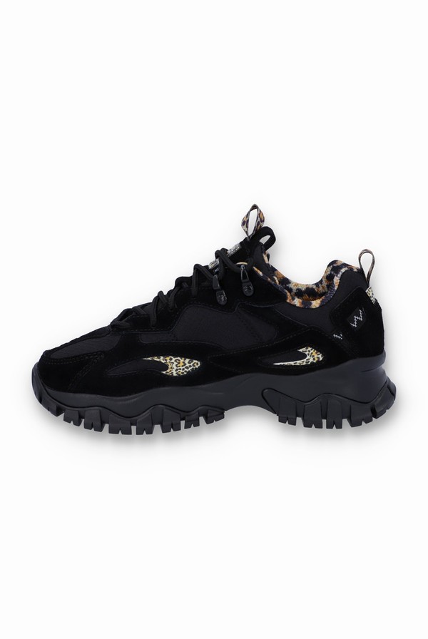 Black Fila Ray Tracer Tr2 Animal Women Trainers | 5379BWPHD