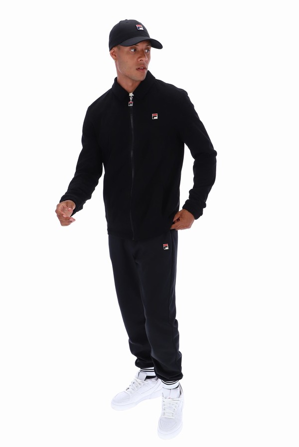 Black Fila Seth Men Jackets | 8624KXILU