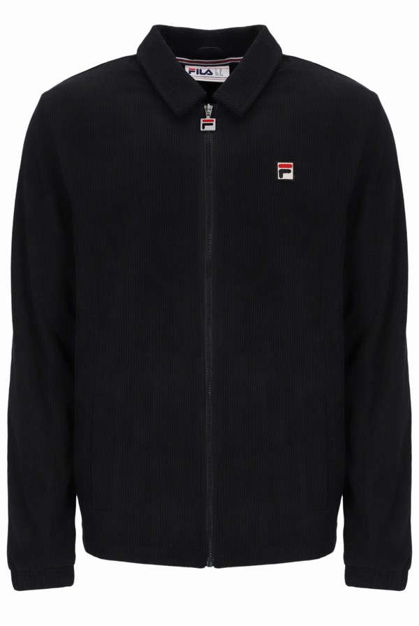 Black Fila Seth Men Jackets | 8624KXILU