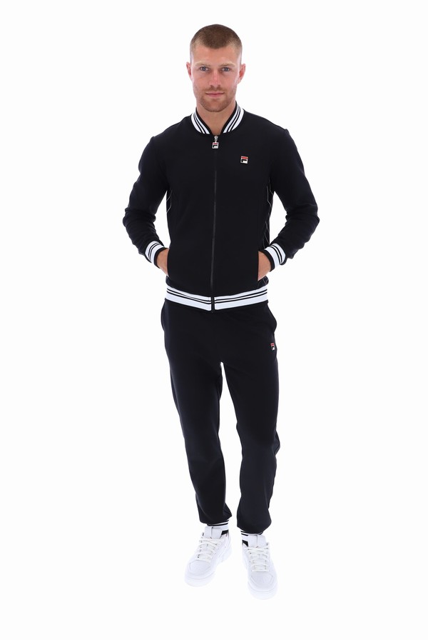 Black Fila Settanta 2 Men Jackets | 6498JAETU