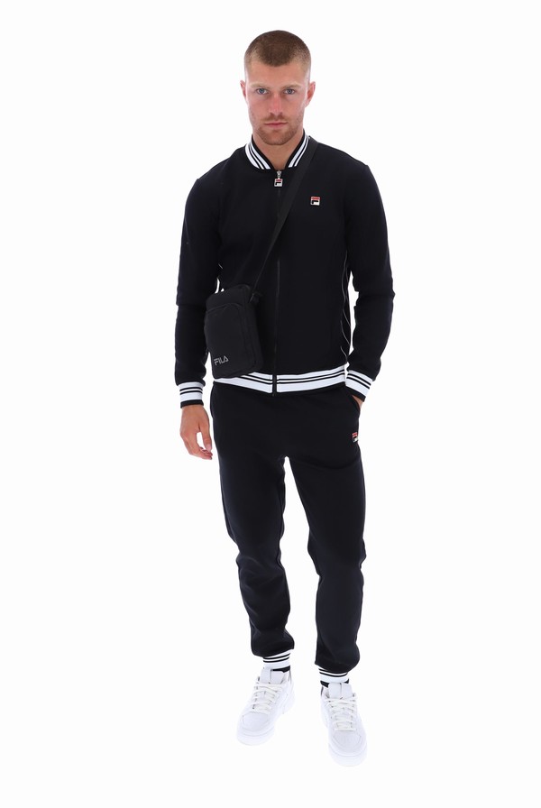 Black Fila Settanta 2 Men Jackets | 6498JAETU