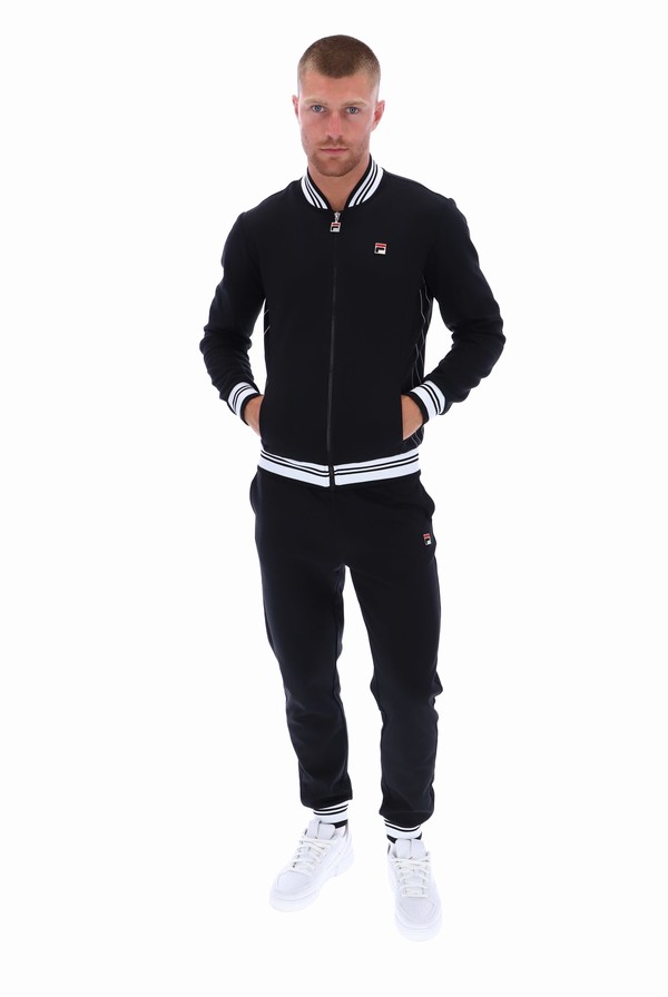 Black Fila Settanta 2 Men Track Top | 4679EUQSC