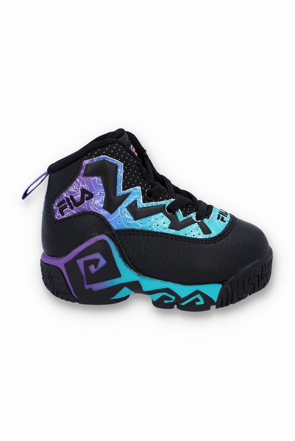 Black / Purple Fila Mb Kids | 4257HOYJA