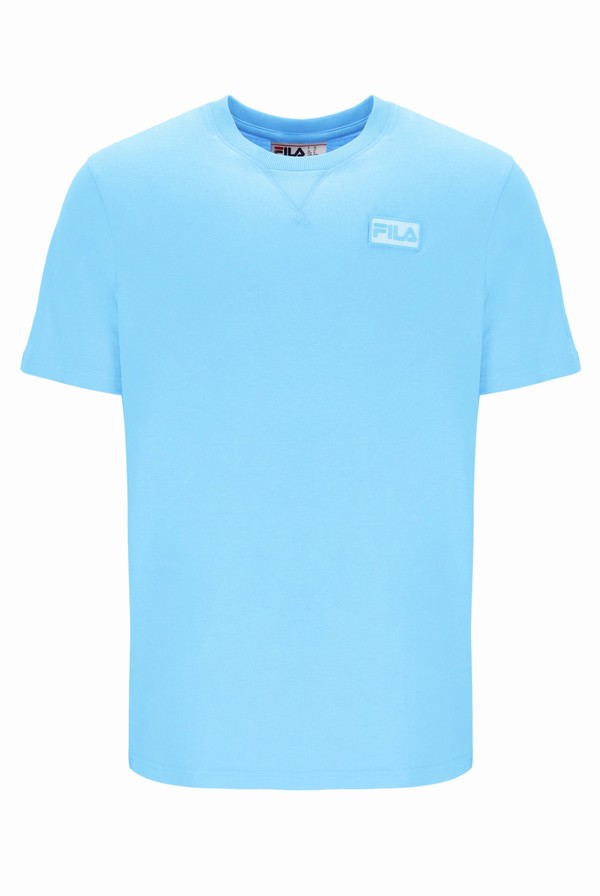 Blue Fila Benjiman Sleeve Men T-shirts | 0139XUSGV