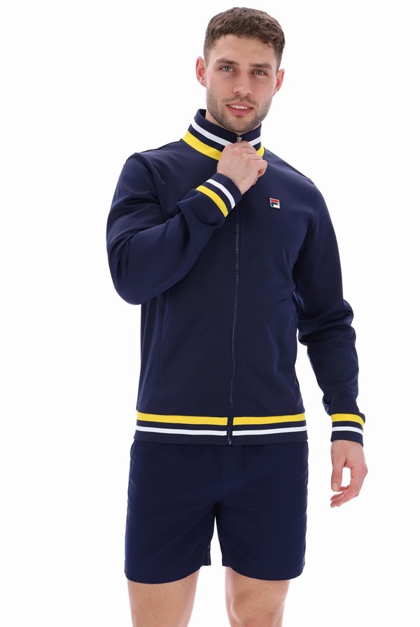 Blue Fila Dane Men Track Top | 5068XSJRL