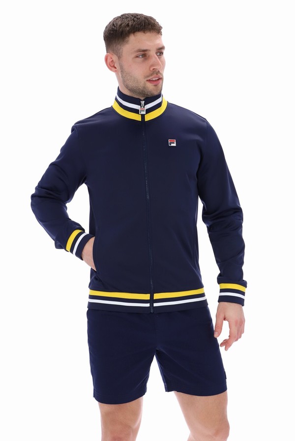 Blue Fila Dane Men Track Top | 5068XSJRL