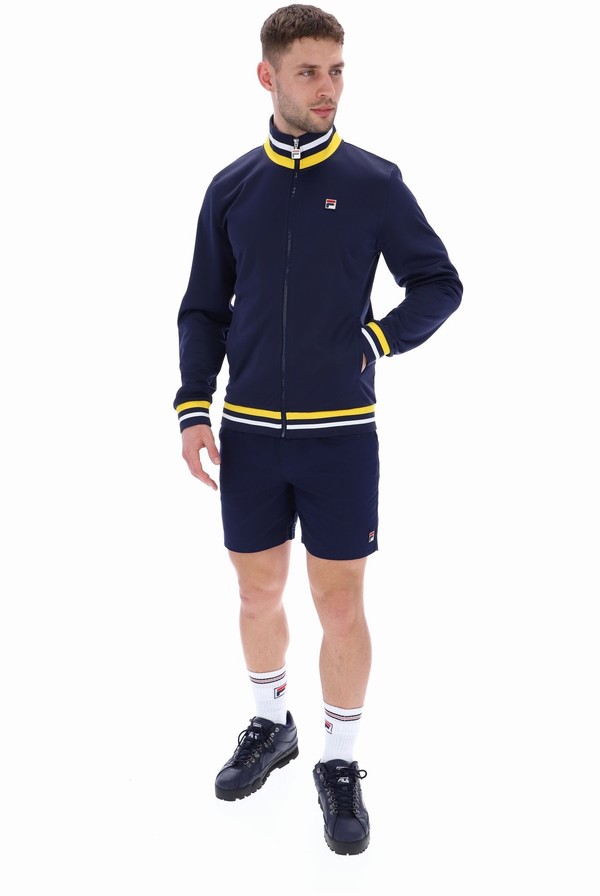 Blue Fila Dane Men Track Top | 5068XSJRL