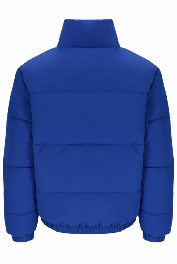 Blue Fila Delta Solid Puffer Men Jackets | 0569LYPWZ