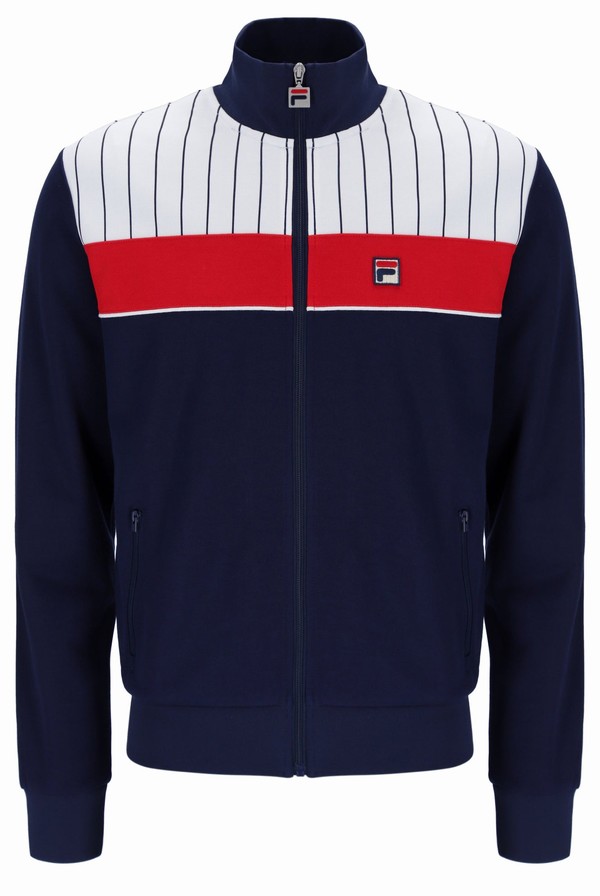 Blue Fila Eccellente Men Track Top | 5307EHLDB