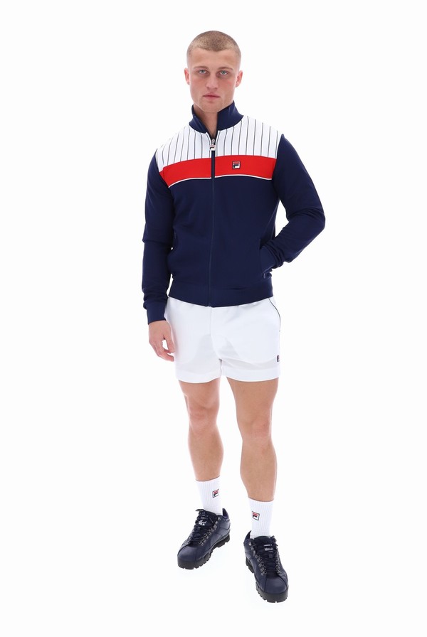 Blue Fila Eccellente Men Track Top | 5307EHLDB