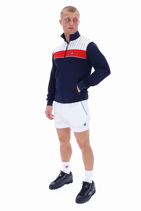 Blue Fila Eccellente Men Track Top | 5307EHLDB