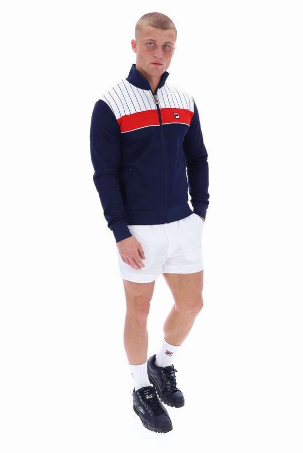 Blue Fila Eccellente Men Track Top | 5307EHLDB