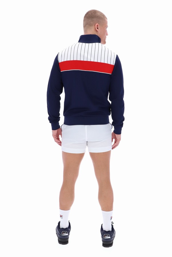 Blue Fila Eccellente Men Track Top | 5307EHLDB