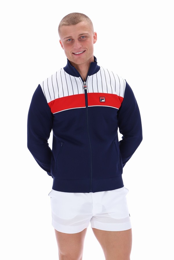 Blue Fila Eccellente Men Track Top | 5307EHLDB