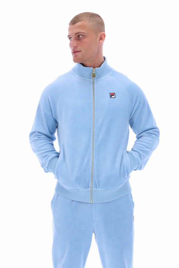 Blue Fila Eddie Men Track Top | 4513DPOLE