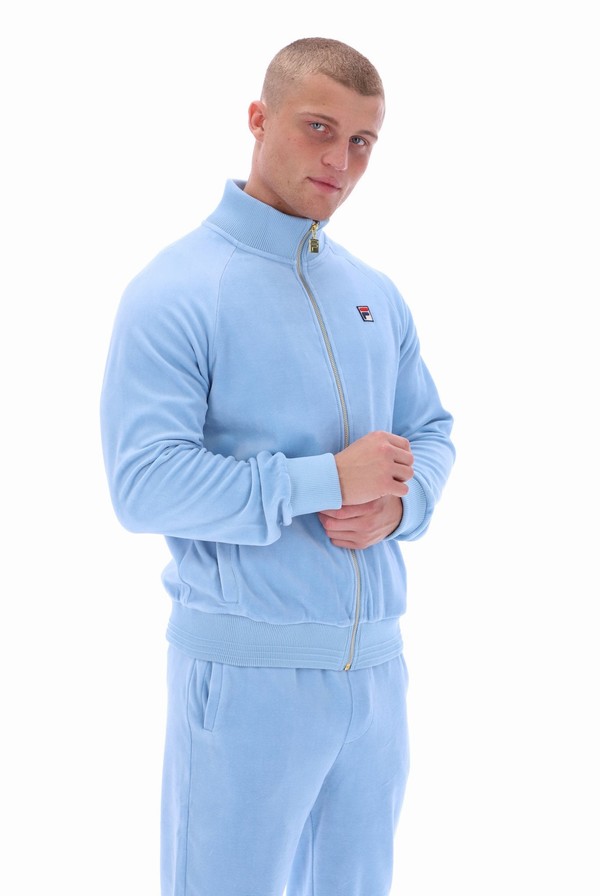 Blue Fila Eddie Men Track Top | 4513DPOLE