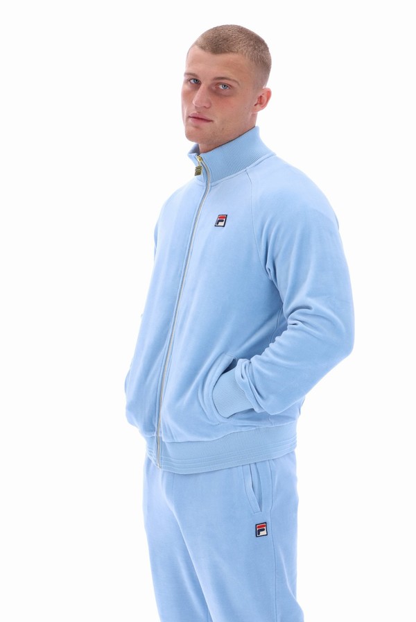 Blue Fila Eddie Men Track Top | 4513DPOLE