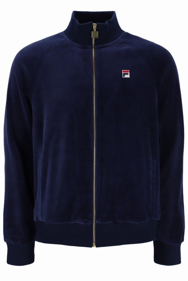 Blue Fila Eddie Men Track Top | 9450LIKDW