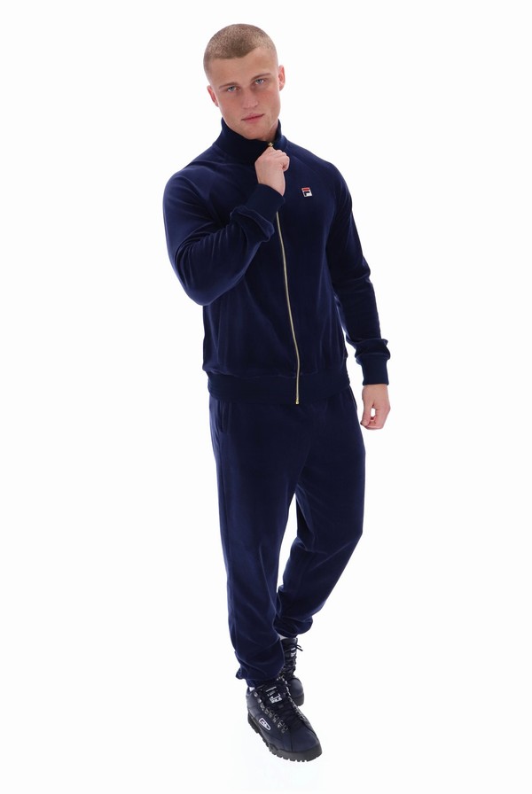 Blue Fila Eddie Men Tracksuits | 6395DFHLY