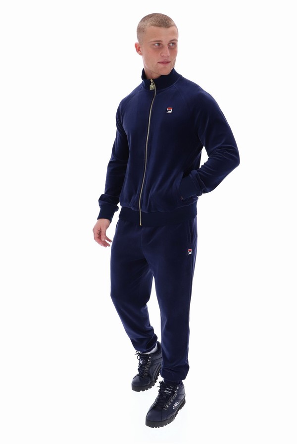 Blue Fila Eddie Men Tracksuits | 6395DFHLY