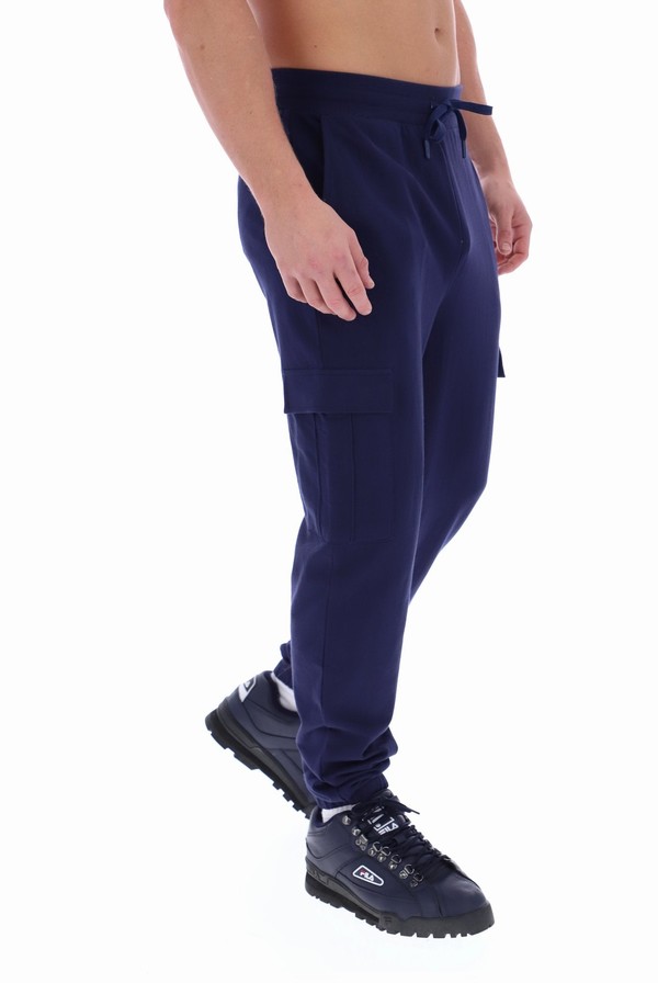 Blue Fila Ezra Cargo Men Jogger | 8539APIJT