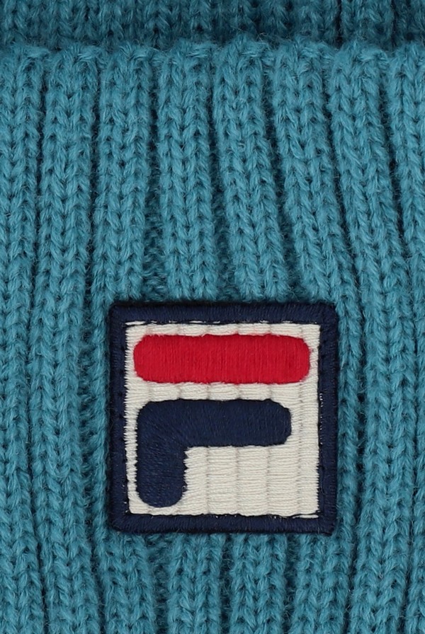 Blue Fila Finns Chunky Fishermans Men Beanie | 3609HWFTN