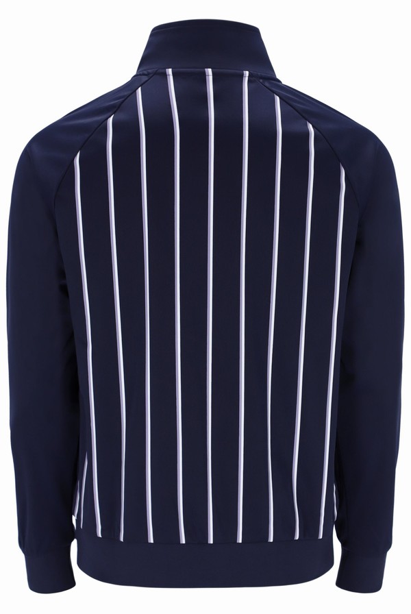 Blue Fila Hudson Striped Men Track Top | 1057YSPED