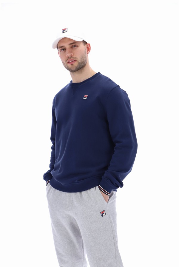 Blue Fila Kell Crew Men Tracksuits | 2786VMHCW