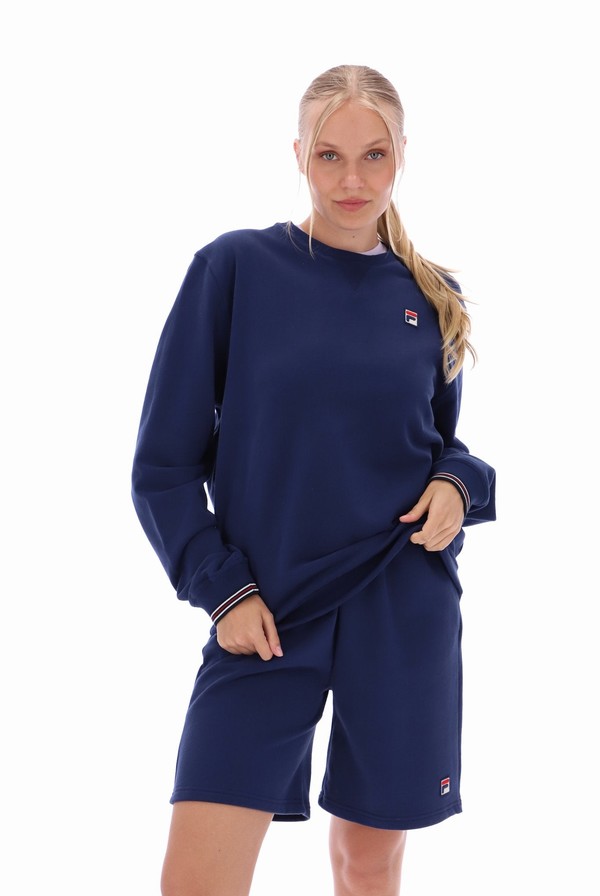 Blue Fila Kell Crew Men Tracksuits | 2786VMHCW