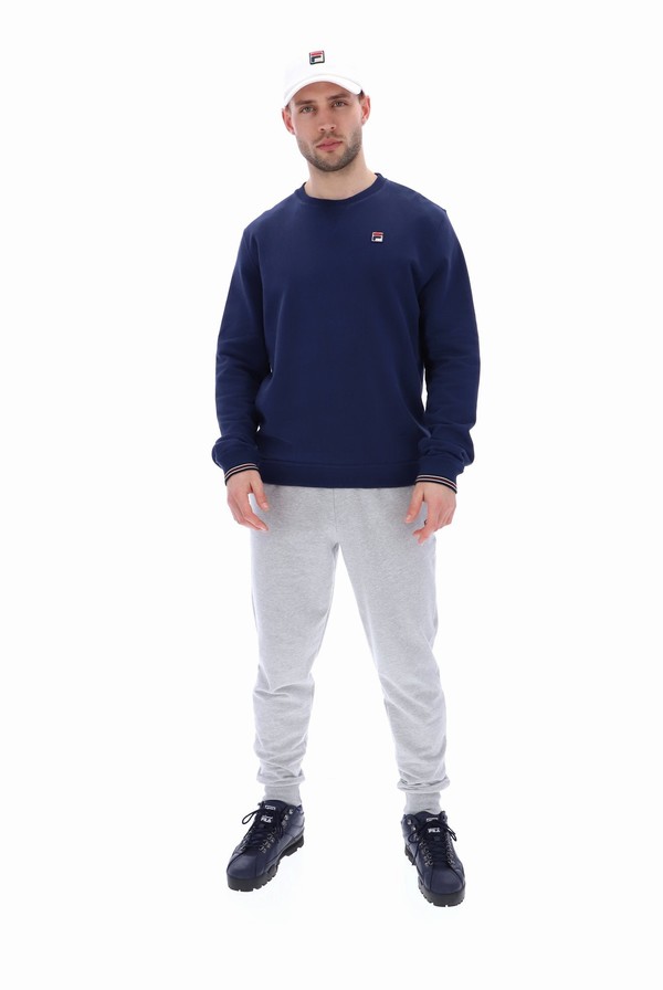 Blue Fila Kell Crew Men Tracksuits | 2786VMHCW