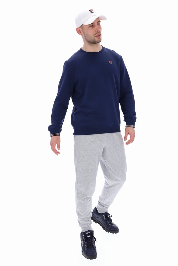 Blue Fila Kell Crew Men Tracksuits | 2786VMHCW