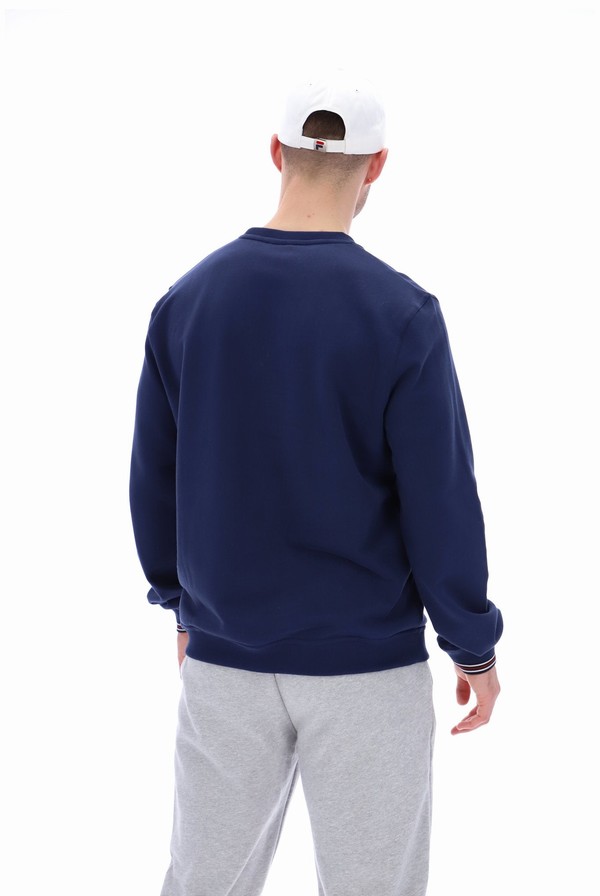 Blue Fila Kell Crew Men Tracksuits | 2786VMHCW