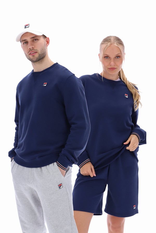 Blue Fila Kell Crew Men Tracksuits | 2786VMHCW