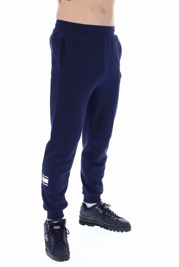 Blue Fila Luke Panel Men Bottoms | 8703OZDLB