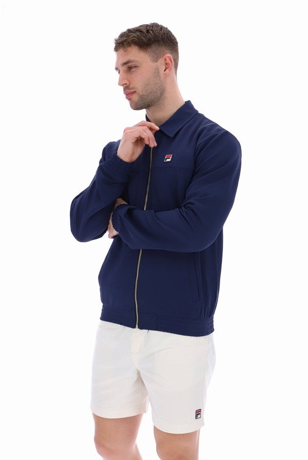 Blue Fila Maddox Smart Men Track Top | 8749YAPZM