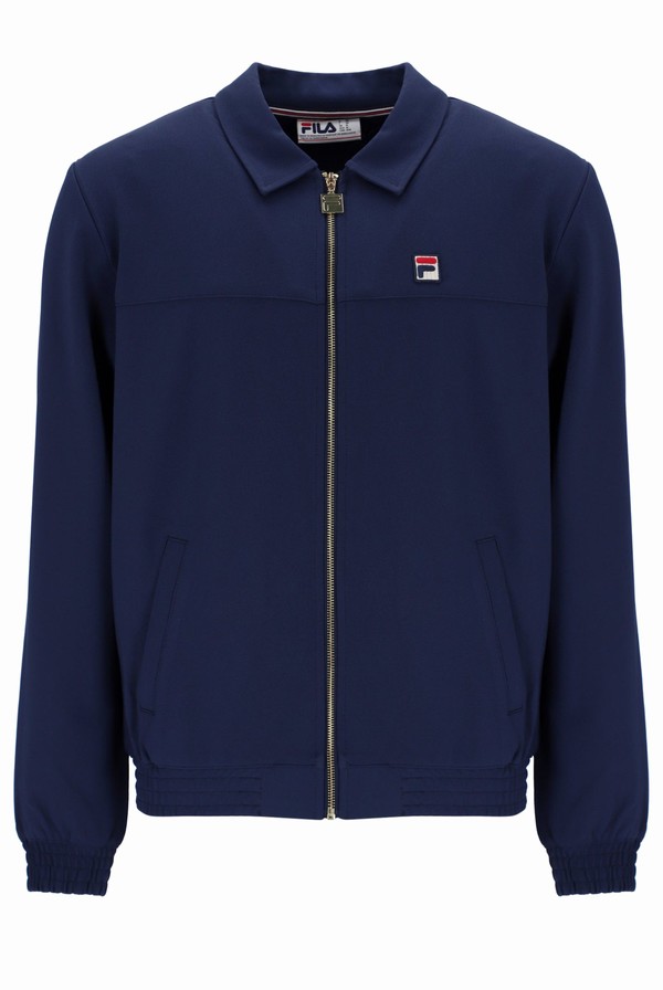 Blue Fila Maddox Smart Men Track Top | 8749YAPZM