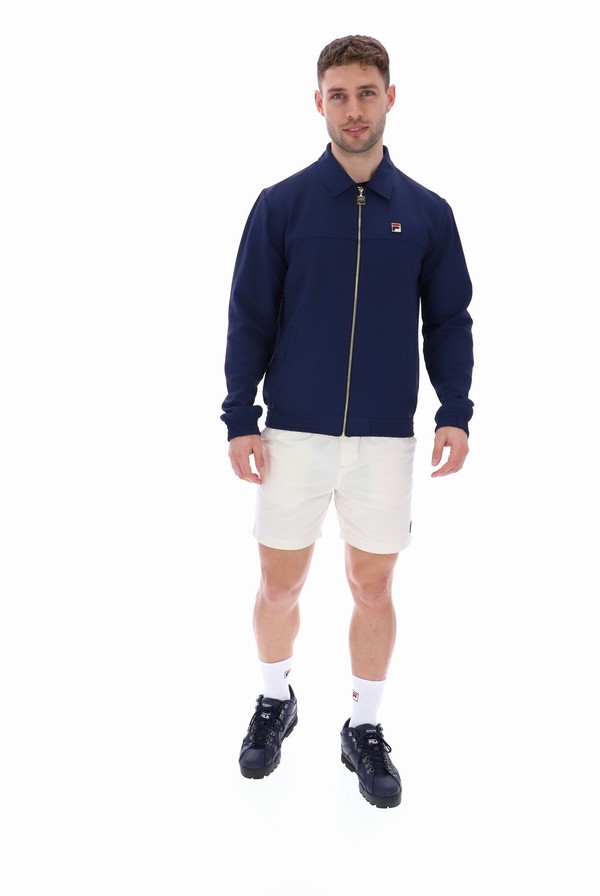 Blue Fila Maddox Smart Men Track Top | 8749YAPZM